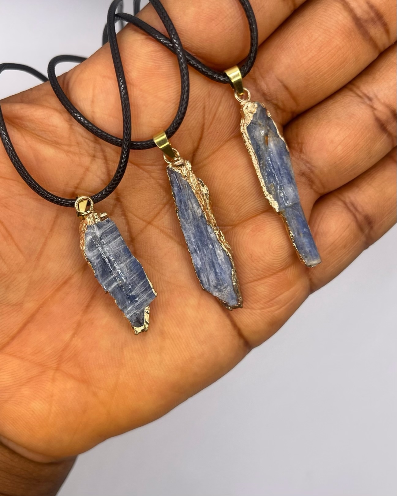 img_7620-compressed Blue Kyanite Crystal Necklace 1pc - Image 1