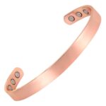 99.99% Pure Copper Cuff Bracelet with 3 Magnets On Each Ends - Image 3