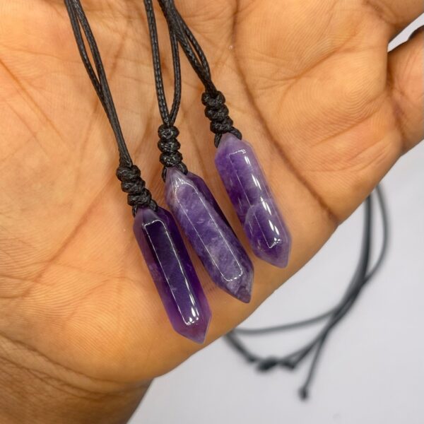Amethyst Crystal Necklace 1pc