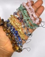 Intention Crystal Gemstone Phone Strap Lanyard Key Chain Holder 1pc