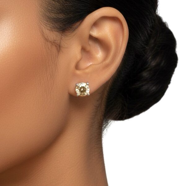 Citrine Earrings 1 Pair - Rubber Hook (extras)