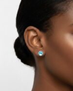 Aquamarine Bracelet 1 Pair - Rubber Hook (extras) - Image 2