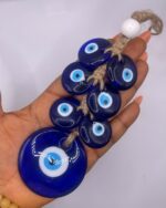 Blue Eye Nazar Wall Hanging Amulet Evil Eye Repellant Wall Decor 23-25cm Long - Image 4
