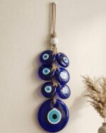 Blue Eye Nazar Wall Hanging Amulet Evil Eye Repellant Wall Decor 23-25cm Long - Image 3