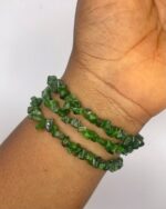High Quality Chrome Diopside Bracelet 925 Sterling Silver Chain 1pc - Image 2