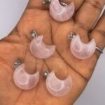 Rose Quartz Crystal Pendant 1pc